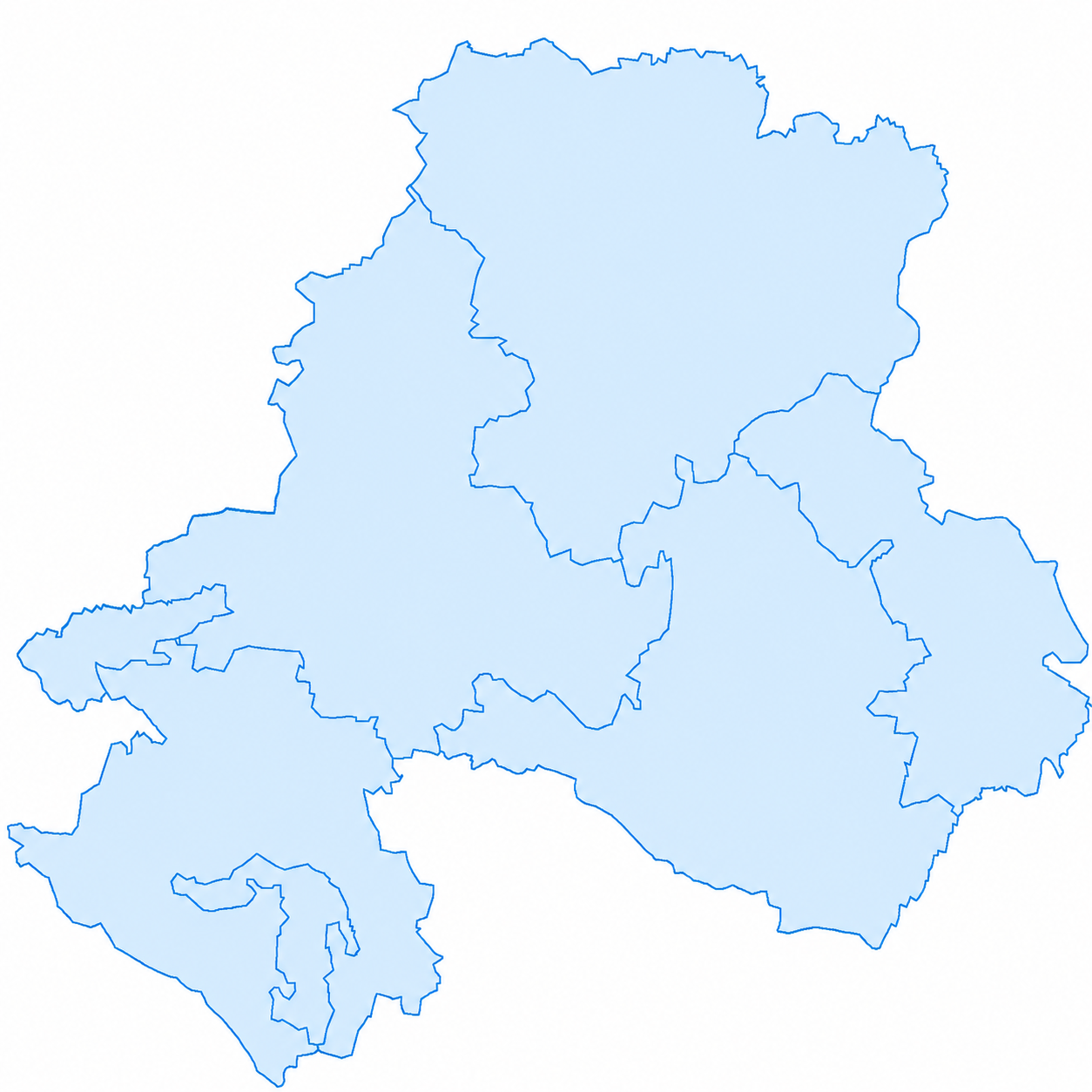 Карта Южного федерального округа